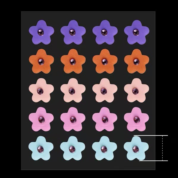 Colorful Rhinestone Hydrocolloid Pimple Patches, Clear - 1