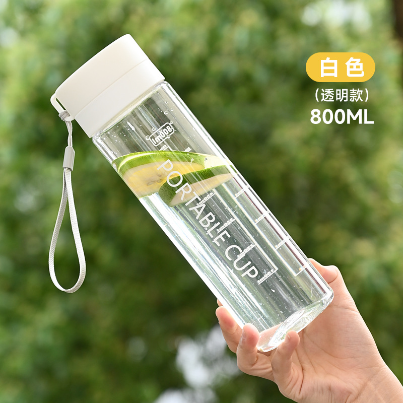 Yaz Açık Hava Büyük Kapasiteli Spor Su Bardağı Yaratıcı Öğrenci Çay Bardağı Taşınabilir Halatlı Plastik Bardak Reklam Hediye Bardağı - 11