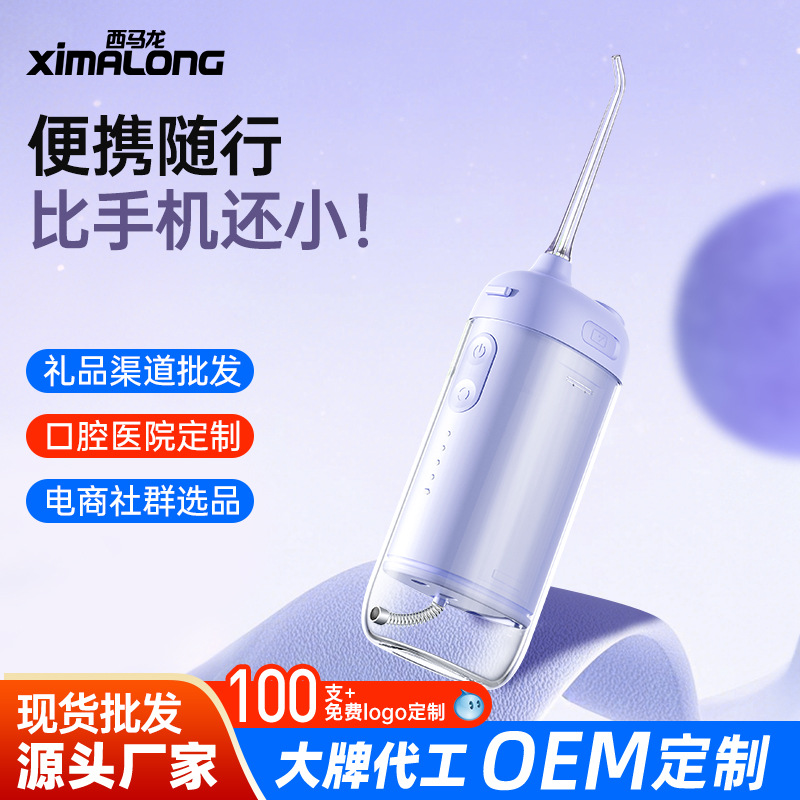 Electric oral irrigator portable with large water tank