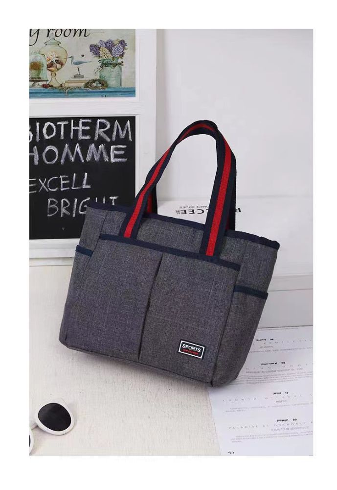 Neue Segeltuch-Handtasche Windelbörse mittelalter Einkaufstasche Multi-Layer-Tragetasche große Kapazität bequeme Damentasche - 11