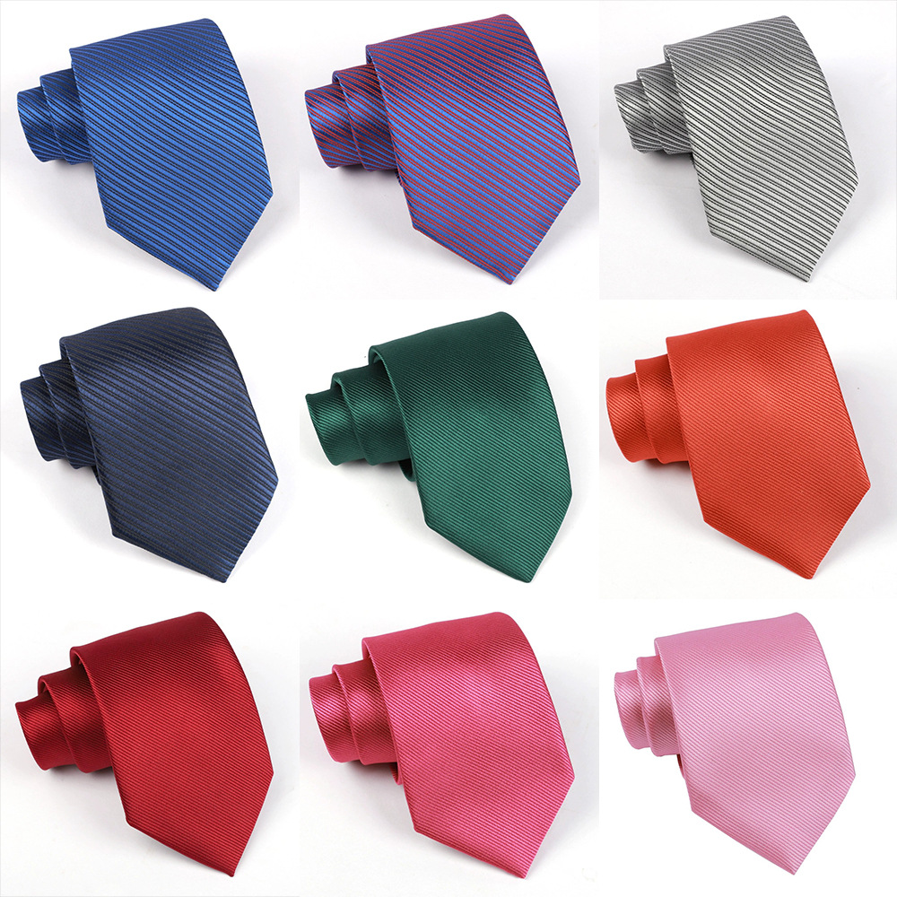 Erkek Jakarlı Kravat 8 cm, El Bağlamalı, Düğün Kravatı