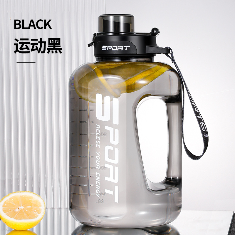 Kunststoff Wasserglas großvolumiger Eimer Becher hitzebeständig Sommer Sport Sport Wasserflasche mit Pipette Eimer - 13