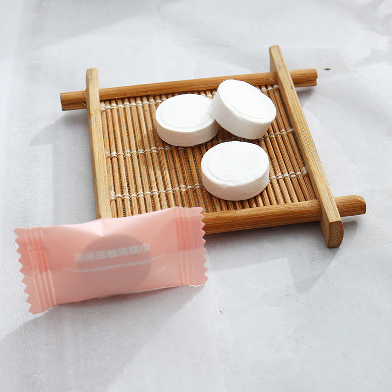 Disposable Non-Woven Compressed Face Towel for Outdoor Travel