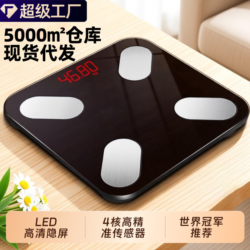 Özelleştirilmiş Ev Tipi Hassas Küçük Elektronik Vücut Yağ Ölçer Tartı Şarjlı İnsan Vücut Kilo Kaybı Özel Kullanım Yüksek Kesinlik
