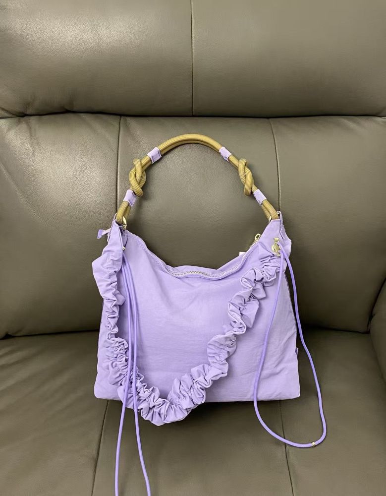 LU Convertible 1.5L 6.5L 16L Large Capacity Hobo Bag Pleated Cloud Crossbody Underarm Bag - 12
