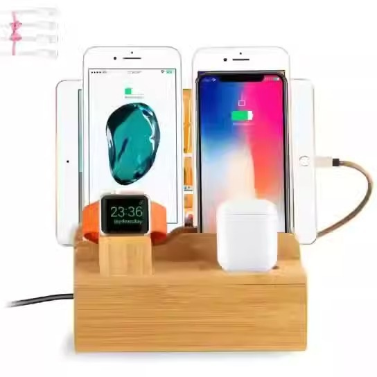 Bamboo çok portlu şarj standı, Apple uyumlu
