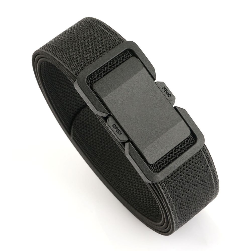 Elastic woven men's belt, tactical, nylon canvas, adjustable