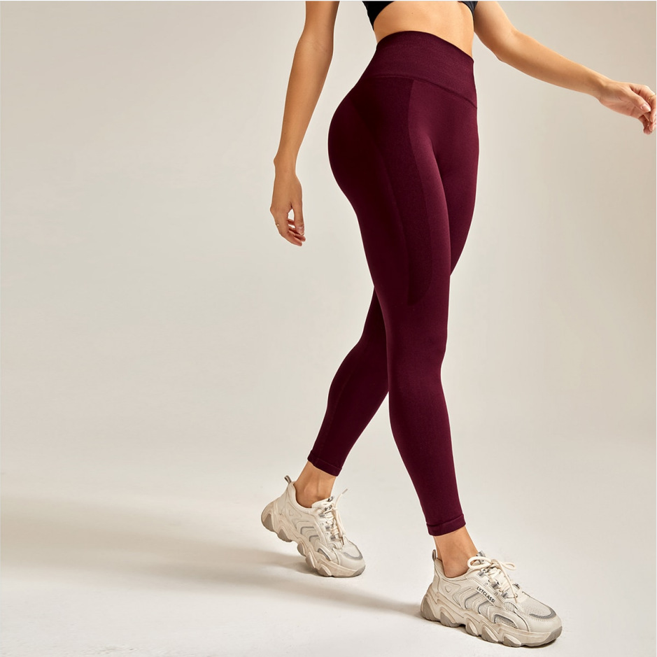Hochbund-Leggings schnelltrocknend, atmungsaktiv, für Yoga und Sport