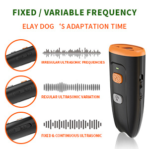 2024 New Cross-Border Handheld Ultrasonic Dog Training Device Portable Mobile Bark Stopper Dog Repeller Pet Training Supplies