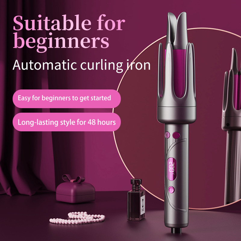 32mm Fully Automatic Hair Styler with Negative Ion, Large Volume Big Waves
