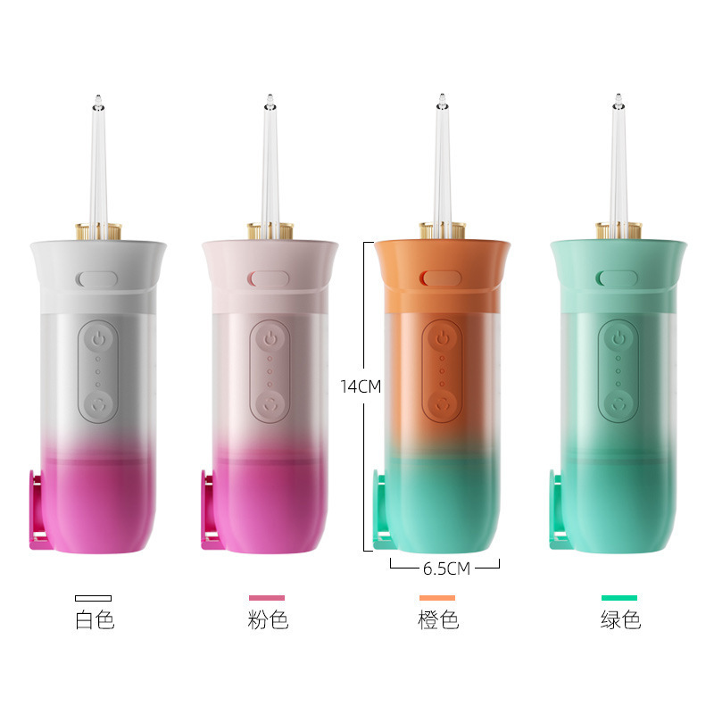 Portable electric water flosser, interdental cleaning, rechargeable, cordless