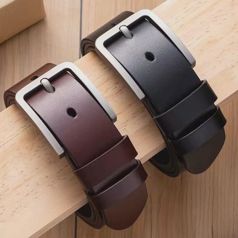 Men's pin buckle belt Korean style men's business middle-aged youth casual belt young men's denim belt factory direct sales