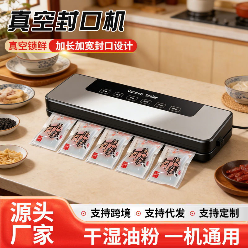 Vacuum sealing machine dry wet dual-purpose food preservation - 1