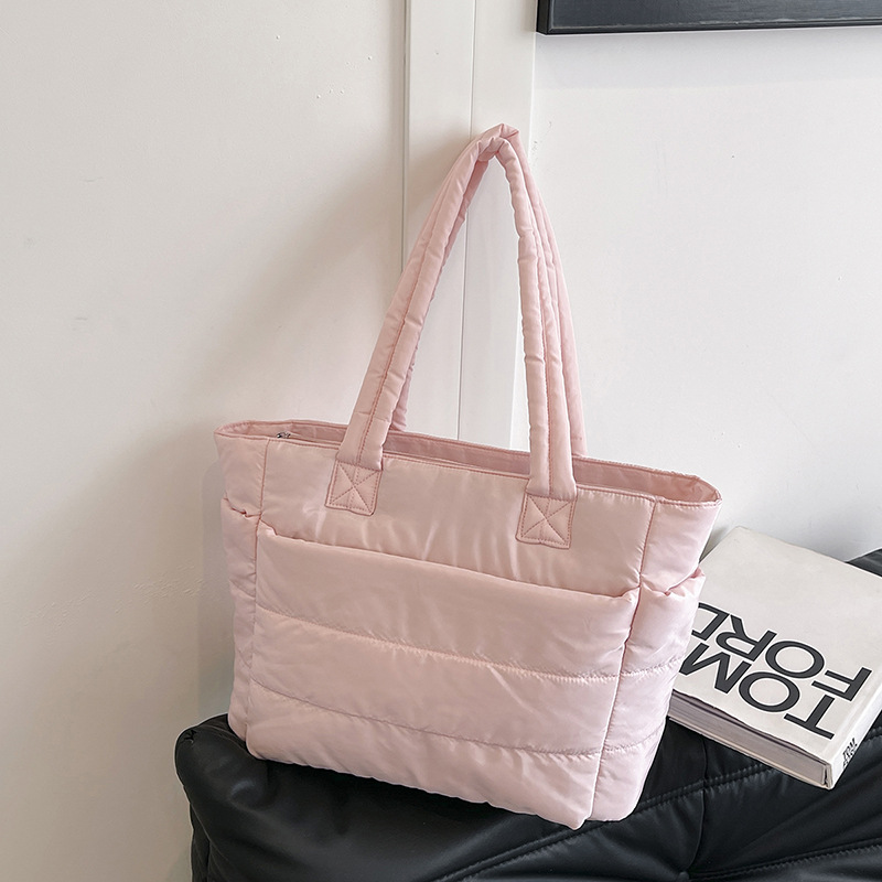 Grenzüberschreitende Damen-Baumwoll-Tragetasche, leichte Laptop-Tasche, Vorstadt-Großraumreisetasche, Schultasche, individualisiertes LOGO - 4