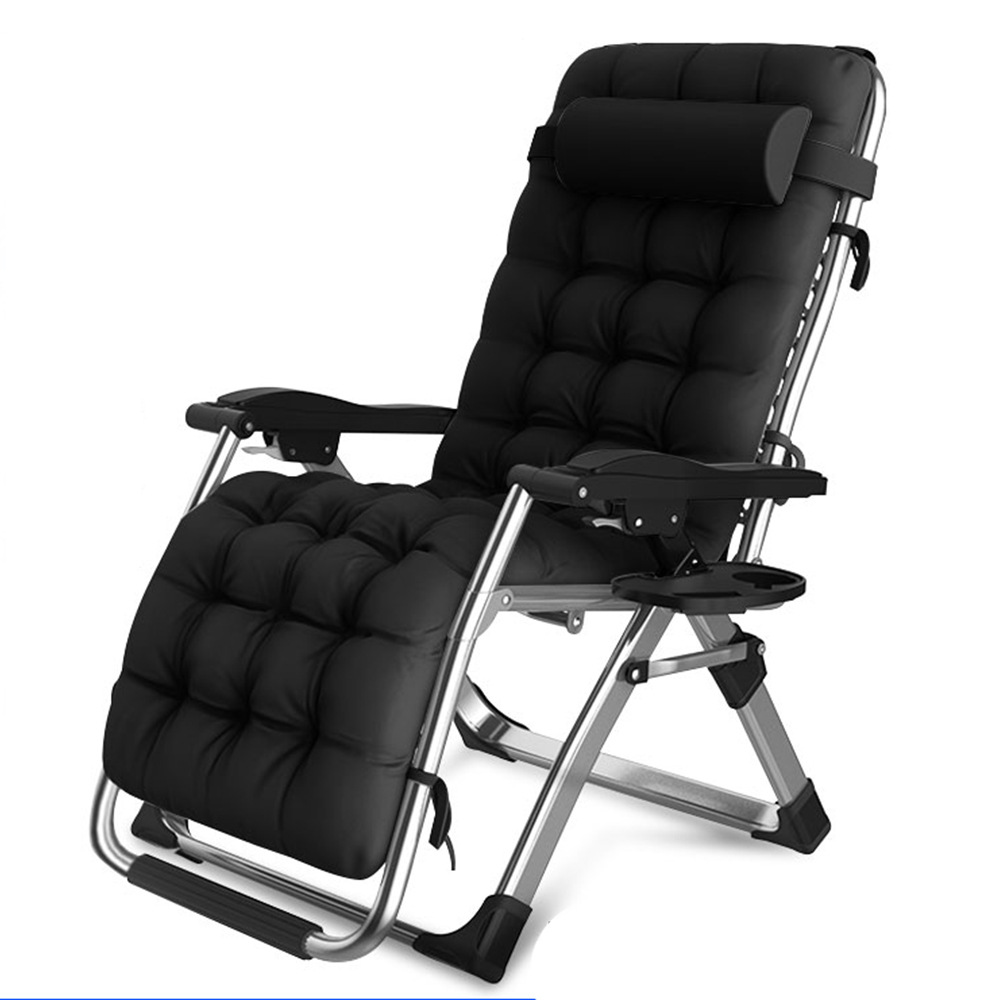 Mittagspausen-Liegestuhl Leerer Stuhl Heim klappbarer Liegestuhl Büro-Stuhl mit Rückenlehne Outdoor-Strandstuhl Balkonstuhl klappbares Bett