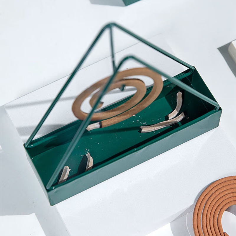 Creative triangle mosquito repellent incense holder, fire-resistant and scalding-proof mosquito repellent incense holder, mosquito repellent incense tray, incense holder, mosquito repellent incense stove, incense holder, ash tray - 5