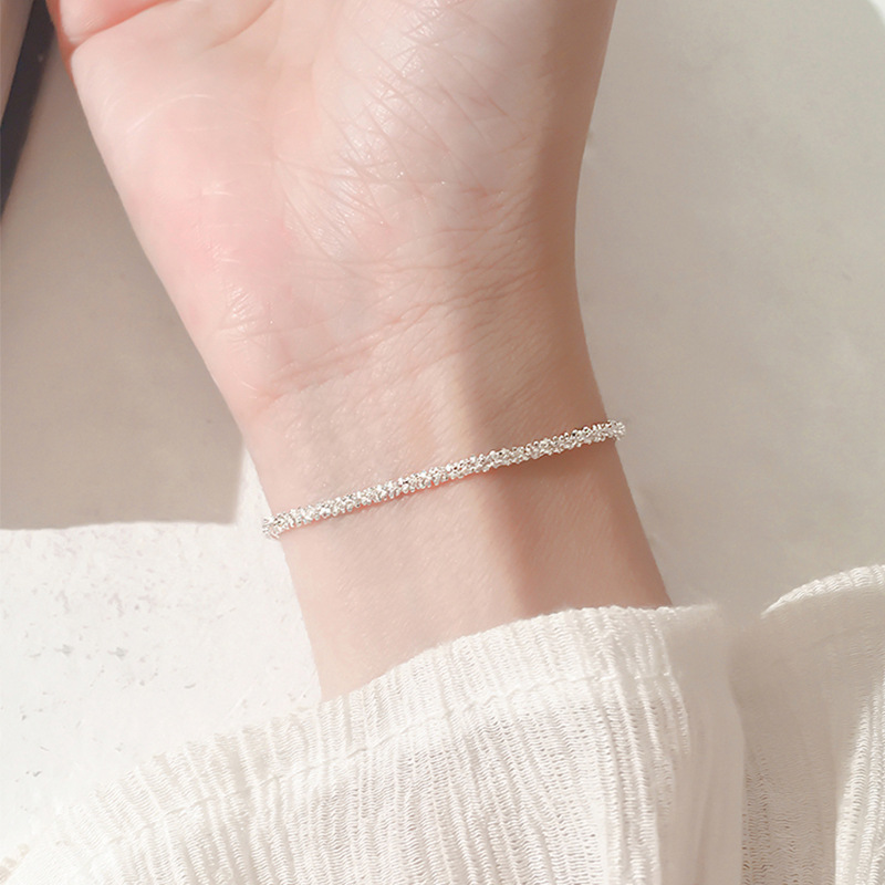 925 Silver Bracelet Women, Adjustable, Minimalist