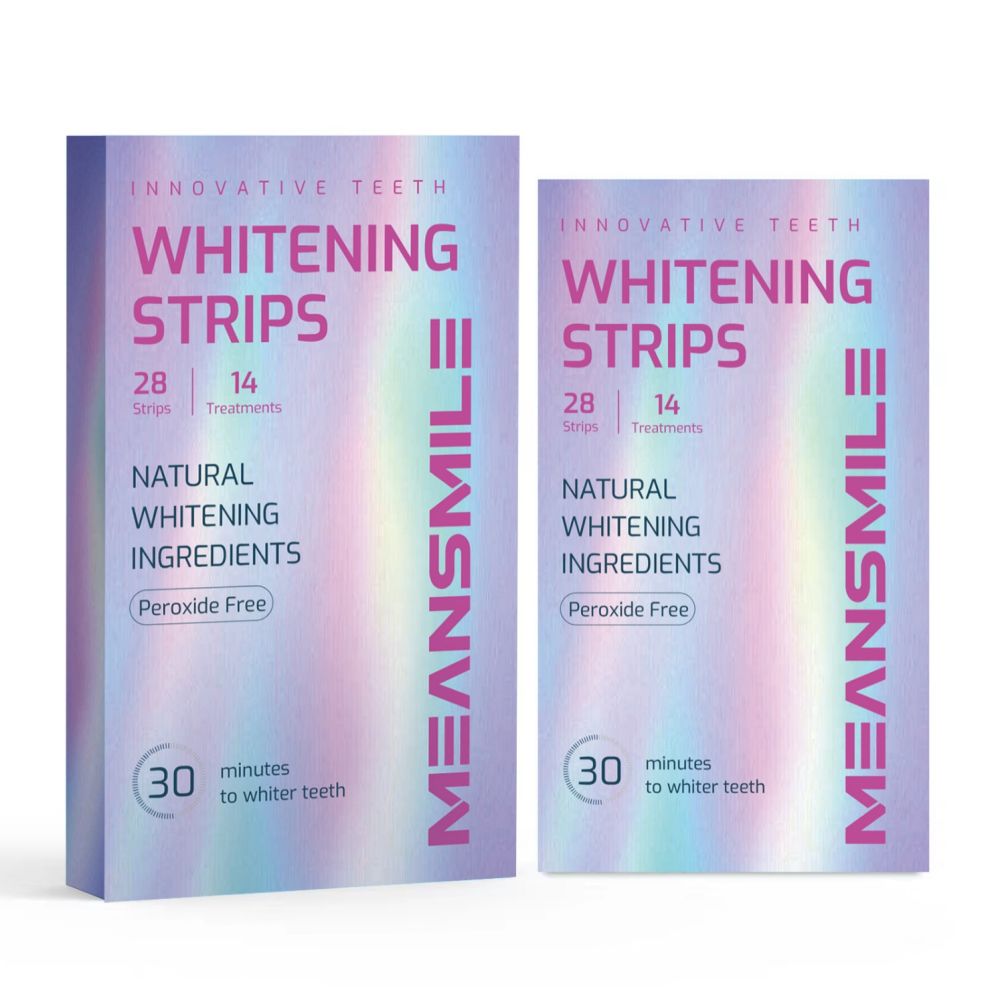 Fruit-scented teeth whitening strips for adults