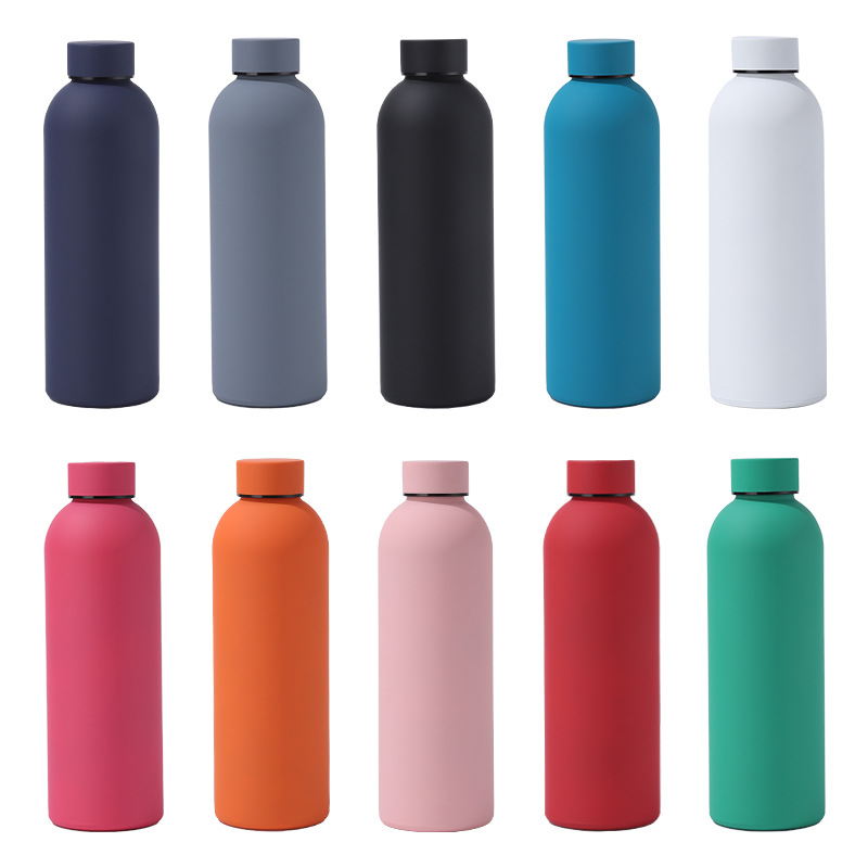 Kleine Flasche mit doppelter Wand, gerade Form, Vakuum-Edelstahl 304 Thermobecher, tragbar für den Außenbereich, tragbare Sporttrinkflasche - 5