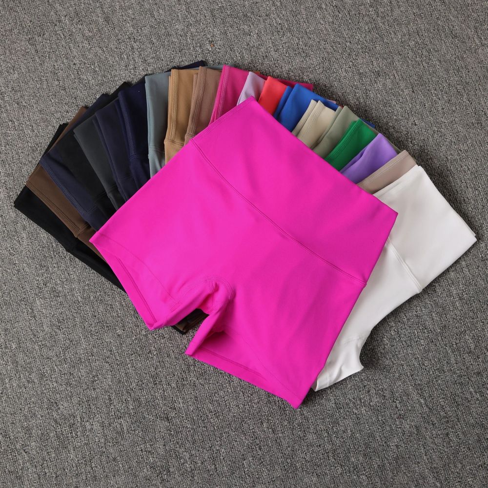 Damen High-Waist Yoga-Shorts, elastische Dreiviertel-Leggings