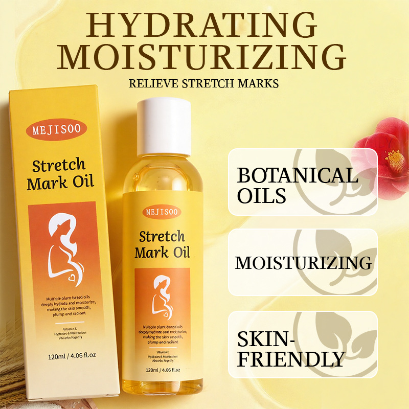 Cross-border foreign trade StretchMarks oil pregnancy belly stretch mark oil massage postpartum fading of stretch marks and obesity stripes massage essential oil