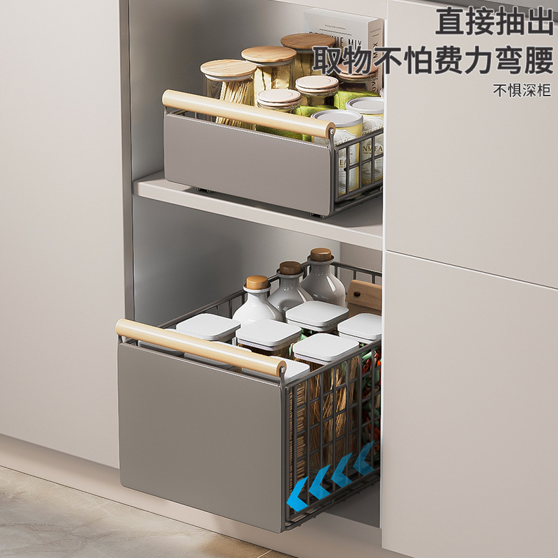 Amazon sınır ötesi mutfak banyo oturma odası dolabı çok fonksiyonlu katlanabilir çekmeceli saklama sepeti baharat ve çeşitli eşyalar depolama