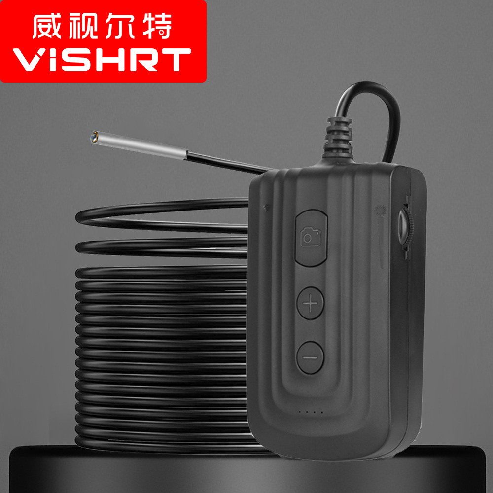 WiFi Industrial Endoscope HD 3.9mm with 3x Zoom Camera Automotive Pipe Waterproof Inspection Borescope