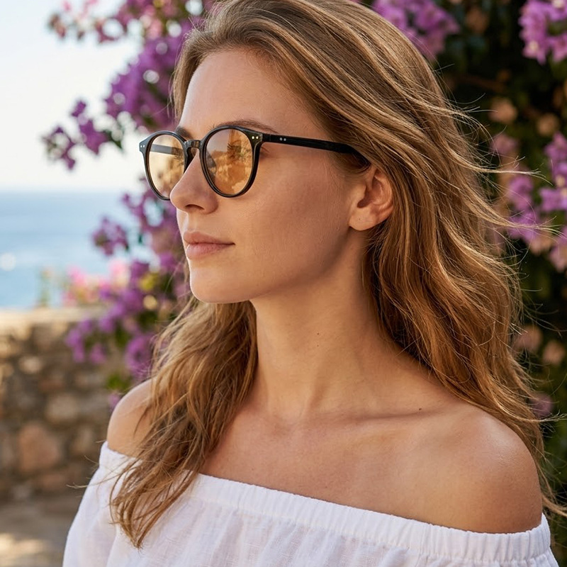 Square Frame Sunglasses for Women, Retro, UV Protection