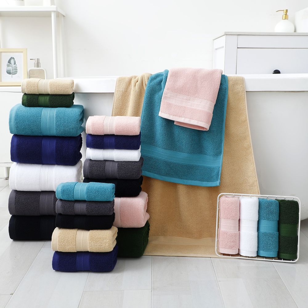 Cotton Towel Set Bath Towels 3-Piece 6-Piece