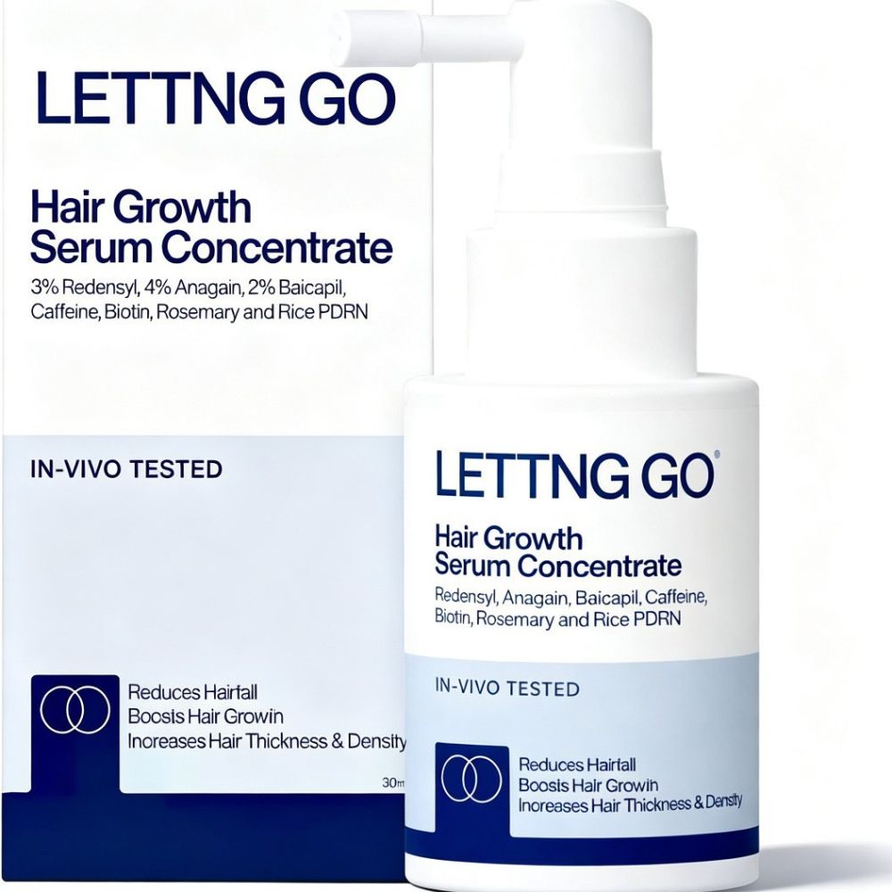 Hair growth serum with caffeine and biotin
