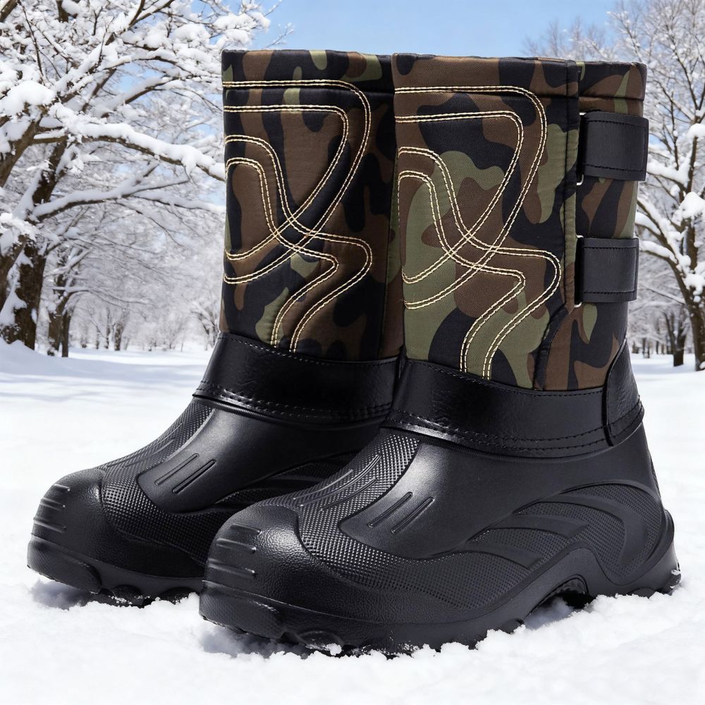 Plus Size Snow Boots, Waterproof, Non-Slip, Fleece-Lined