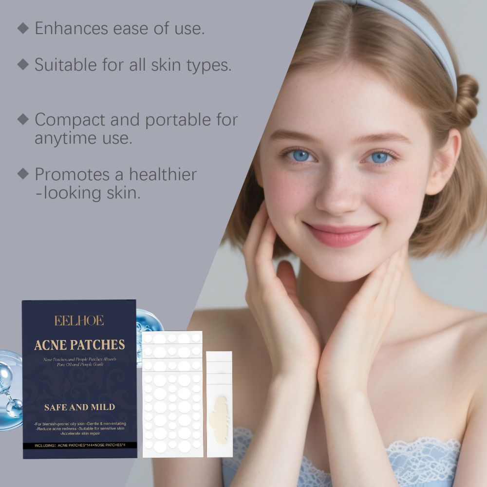 EELHOE Tea Tree Oil Acne Patch Set Skin-Friendly Breathable Gentle Cleansing Facial Acne Care Skin Patches
