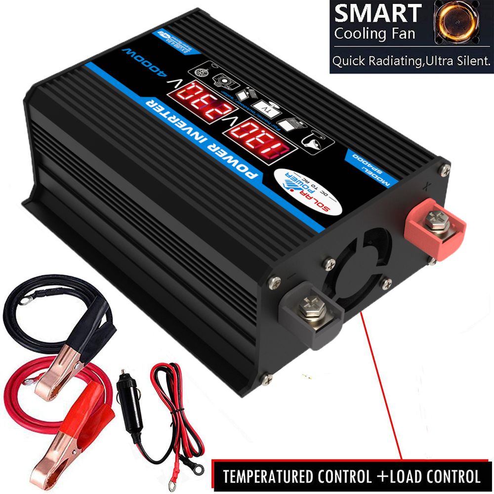 Инвертор с LED-дисплеем 12V 220V 110V 300W для автомобиля и дома, быстрая зарядка USB, Tang Gen 2, стабилизация напряжения