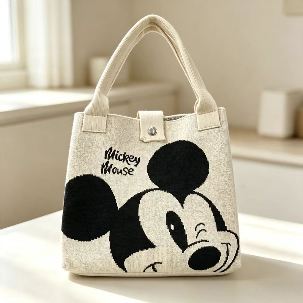 Korean-style commute large capacity knitted tote bag holiday gift New Year souvenir gift bag handbag hand-carry shoulder bag - 10