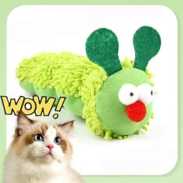 Трансграничная игрушка-гусеница с кошачьей мятой Gall, устойчивая к укусам плюшевая подушка для самостоятельной игры и снятия скуки, интерактивные товары для домашних животных