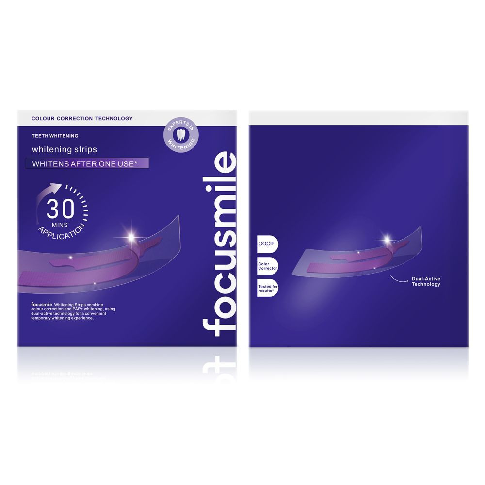 V34 mor diş beyazlatma bandı, focusmile, TK renk düzeltici - 12