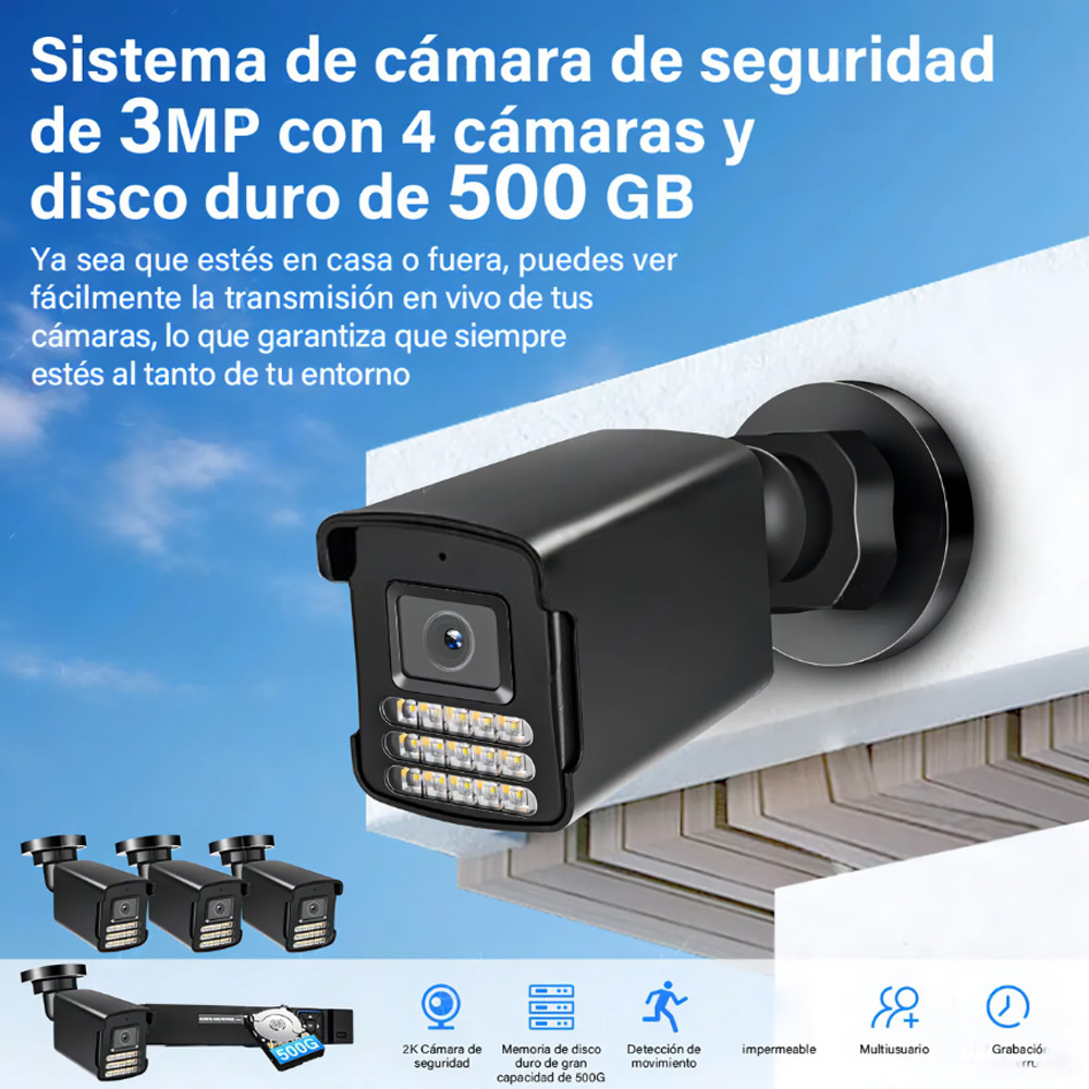 AHD-Überwachungssystem, 4-Kanal und 8-Kanal Kamerasatz