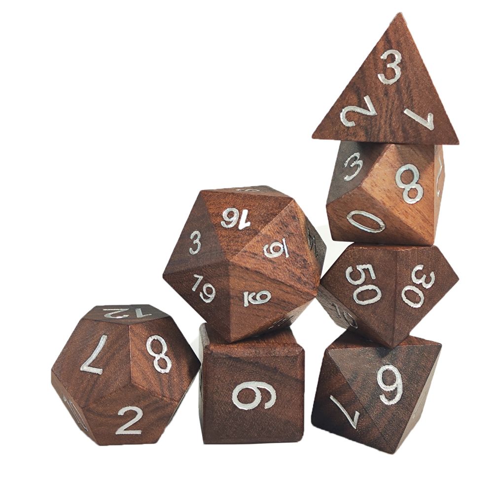Игральные кости для всех видов настольных игр и ролевых игр, Dungeons & Dragons, подходят для рождественских подарков, деревянные кости DND