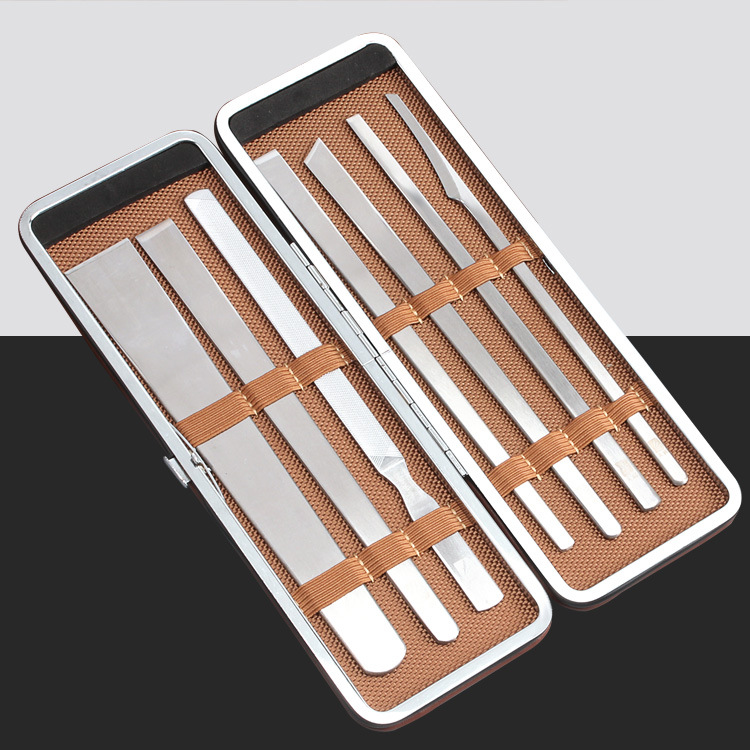Foot massage stainless steel pedicure knife tool for removing dead skin manicure knife microdermabrasion foot knife Yangzhou three-blade pedicure set