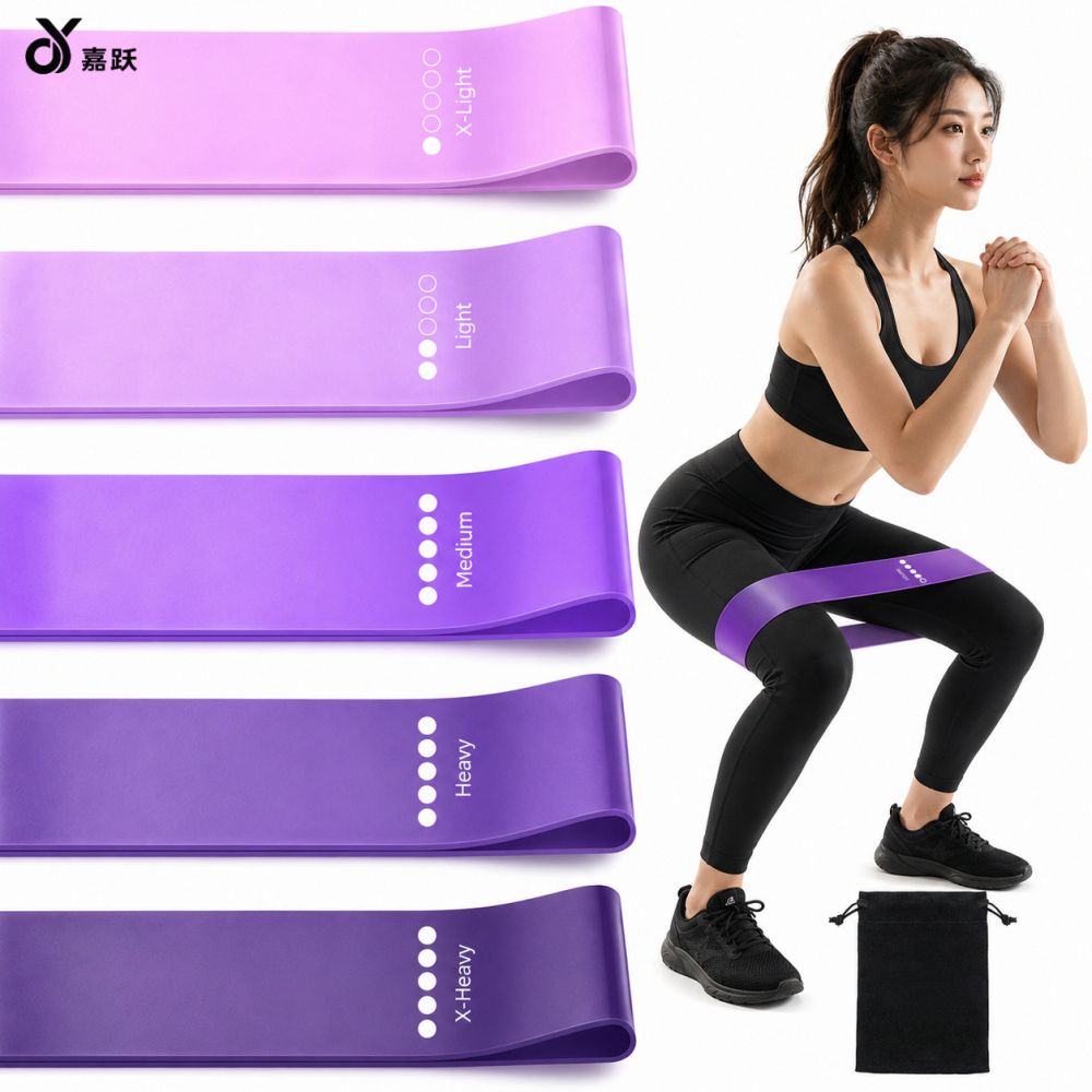 Yoga kalça halkası direnç bandı, mor set