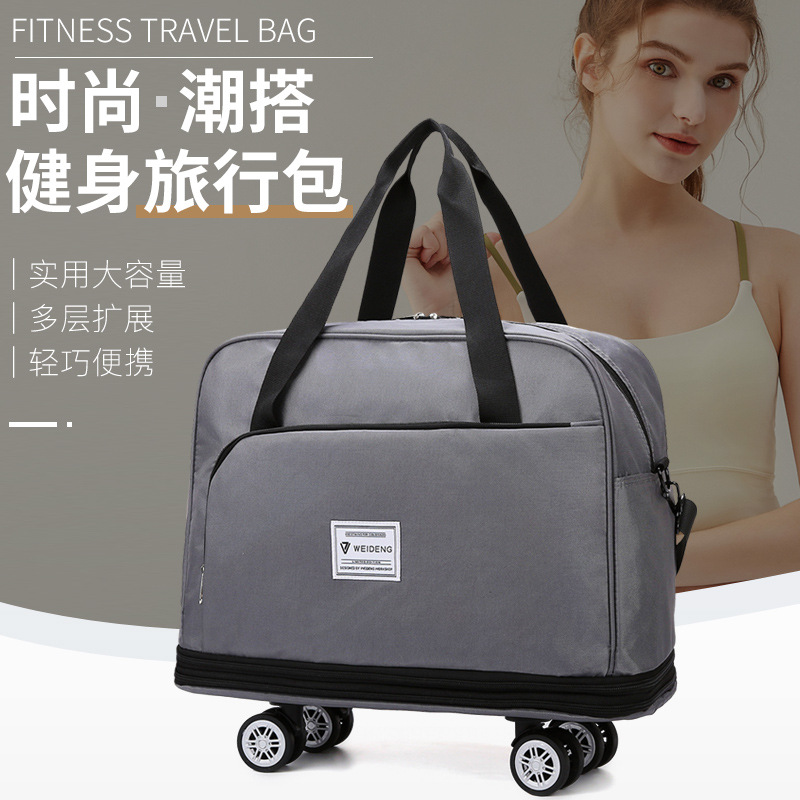 Expandable travel bag, large capacity airline luggage - 1