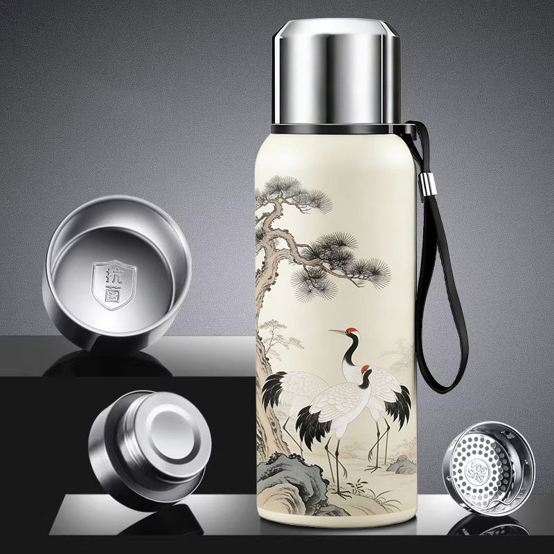 316 Stainless Steel Insulated Cup Portable Men's and Women's Water Bottle, Engraved Logo Printed Advertising Gift Cup, Gift Thermos Cup, Custom Made