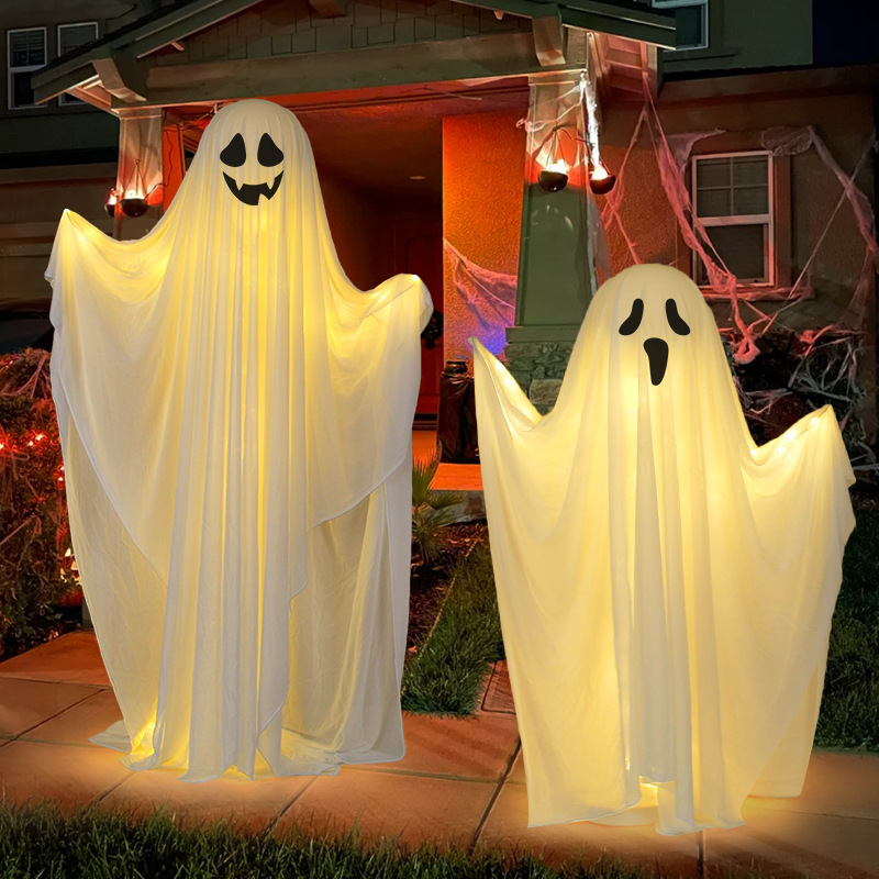 Halloween leuchtende Geister-Dekolichter für den Hof