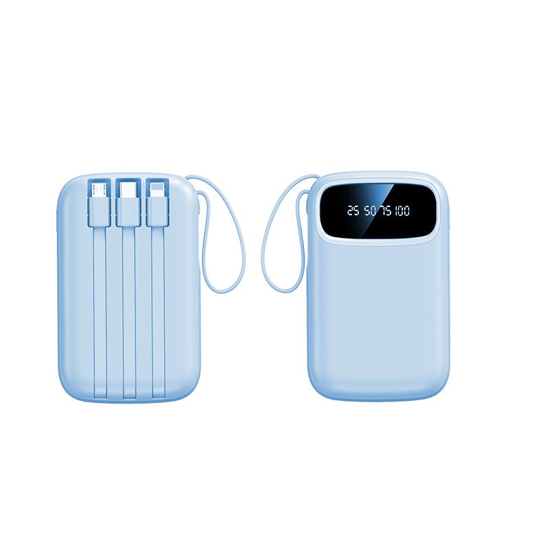 Powerbank Mini Hochleistung 20000mAh 3C-Zertifiziert Ultra-Schnellladestation Powerbank mit integriertem Kabel Mobiler Stromspeicher - 10