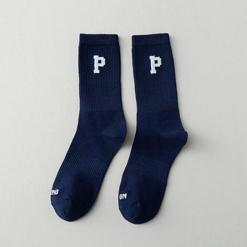 Damen Frühlings- und Herbst reine Baumwoll-Mittelpanther-Socken Mode-Letter-Basketball-Socken Baumwoll-Socken Herren Sport-Socken lange Socken Großhandel - 8