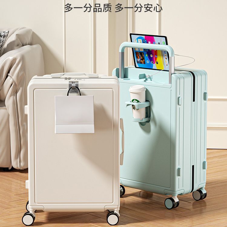 Großradige Koffer für Damen, hochwertig, multifunktional, 20-Zoll-Trolley-Koffer, 24-Zoll-Zahlenschloss-Koffer für Herren, großes Fassungsvermögen