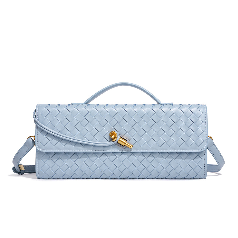 [Grenzüberschreitend spezial] Nische Webstoff Schulter-Akkordeon-Tasche, modische horizontale Handtasche, vielseitige Damen-Umhängetasche - 9