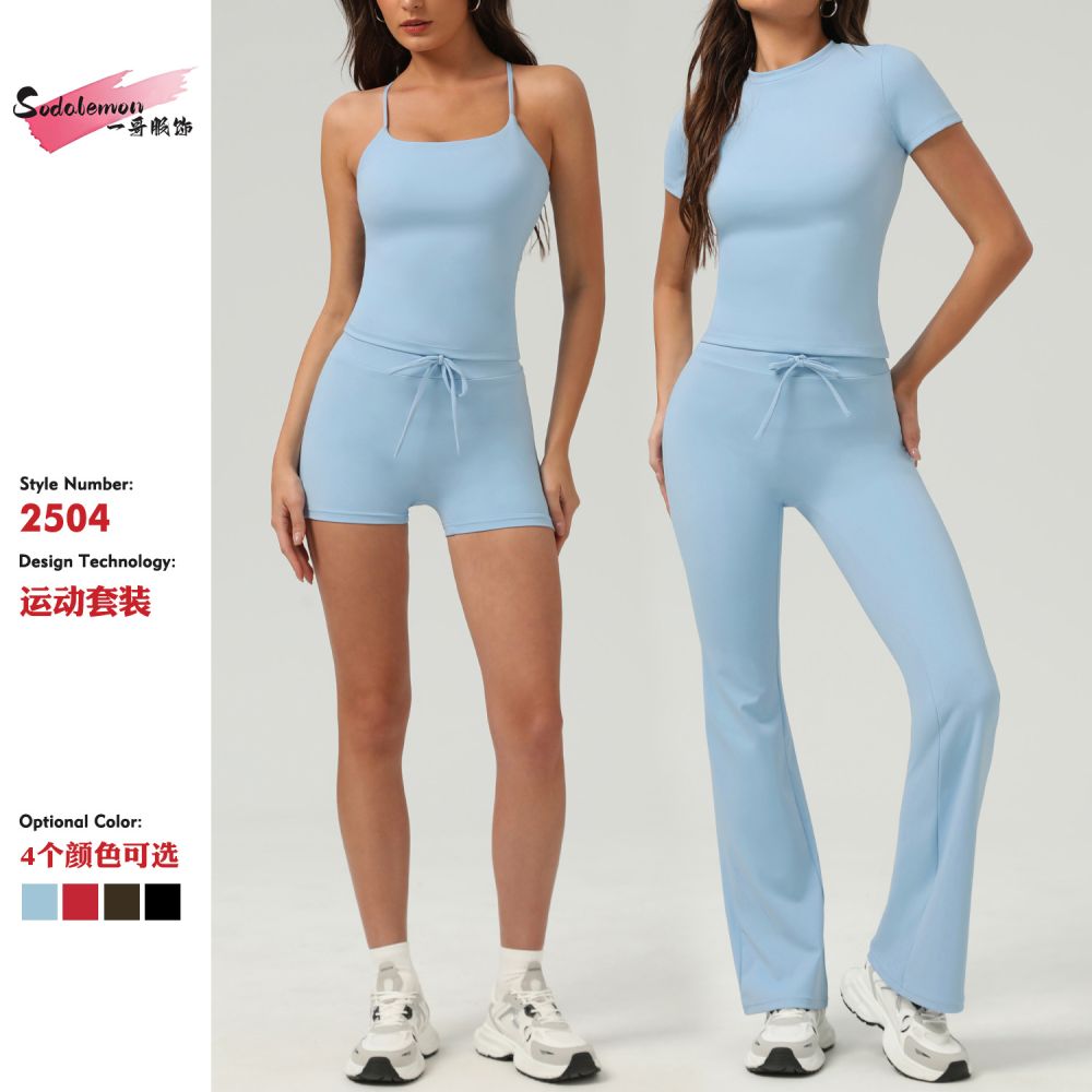 Kadın geniş paça yoga pantolonu, günlük spor giyim