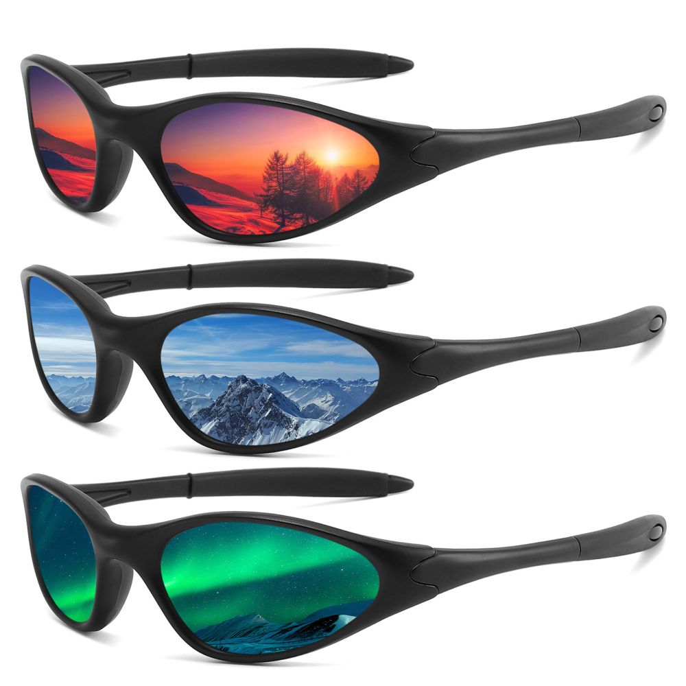 Polarisierte Sportsonnenbrille mit UV-Schutz für Outdoor und Radfahren, Modell 9410