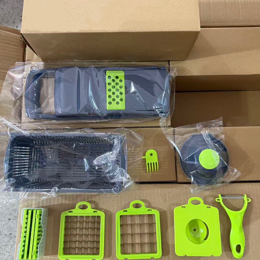Multifunctional vegetable cutter, kitchen potato slicer, grater, vegetable chopper (cross-border Amazon product) - 13
